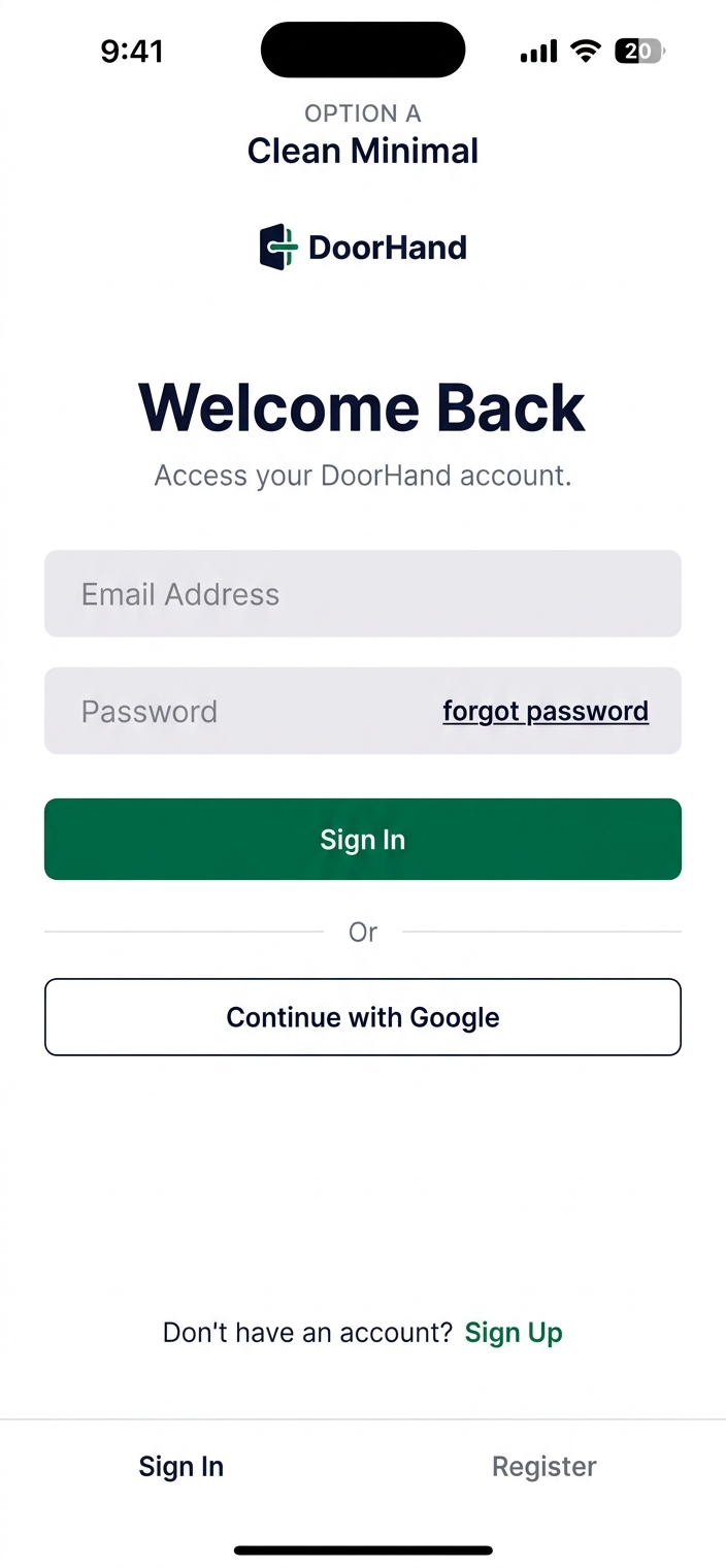Login Option A